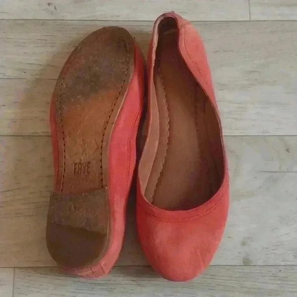 Frye Suede Coral Carson Ballet Flats Size 7 - Picture 4 of 9